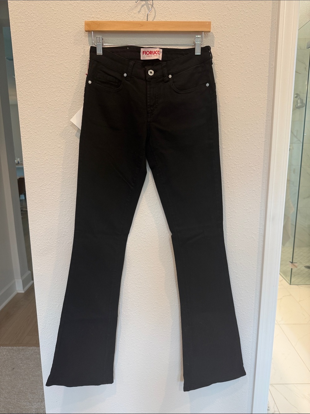 Fiorucci Women's Black Flare Jeans Denim